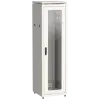 IEK ITK LINEA N Шкаф сетевой 19 47U 600х800мм стеклянная передняя дверь задняя металлическая серый (LN35-47U68-GM)