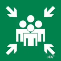 IEK Этикетка самоклеящаяся 150х150мм Место сбора (LPC10-1-15-15-MSTS)