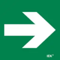 IEK Этикетка самоклеящаяся 150х150мм Направляющая стрелка (LPC10-1-15-15-STR)