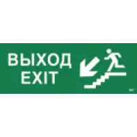 IEK Этикетка самоклеящаяся 350х130мм Выход/лестница вниз/фигура (LPC10-1-35-13-VLVNF)