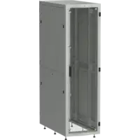 IEK ITK LINEA S Шкаф серверный 19 48U 600х1200мм передняя дверь двухстворчатая перфорированная задняя дверь перфорированная серый RAL 7035 (LS35-48U62-2PP)