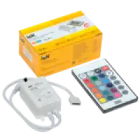 IEK Контроллер с ПДУ ИК RGB 3 канала 12В 2А 72Вт (LSC1-RGB-072-IR-20-12-W)