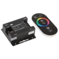 IEK Контроллер с ПДУ радио RGB 3 канала 12В 6А 216Вт черный (LSC1-RGB-216-RF-20-12-B)