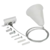 IEK LIGHTING Комплект подвеса для шинопровода с тросом 1,5м белый (LT-SO0D-KPT-D15-K01)