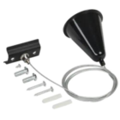 IEK LIGHTING Комплект подвеса для шинопровода с тросом 1,5м черный (LT-SO0D-KPT-D15-K02)