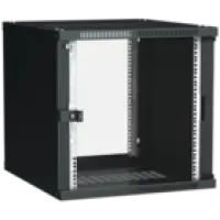 IEK ITK Шкаф настенный LINEA WE 12U 550х350мм дверь стекло черный (LWE5-12U53-GF)