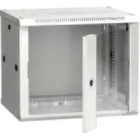 IEK ITK Шкаф настенный LINEA W 9U 600х450мм дверь стекло RAL 7035 (LWR3-09U64-GF)