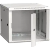 IEK ITK Шкаф настенный LINEA W 9U 600х600мм дверь стекло RAL 7035 (LWR3-09U66-GF)