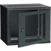 IEK ITK Шкаф настенный LINEA W 9U 600х450мм дверь перфорированная RAL 9005 (LWR5-09U64-PF)