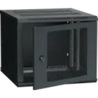 IEK ITK Шкаф настенный LINEA W 9U 600х600мм дверь перфорированная RAL 9005 (LWR5-09U66-PF)