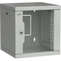 IEK ITK LINEA WS Шкаф 10 6U 320x310мм дверь обзорная со стеклом серый (LWS3-06U33-GF)
