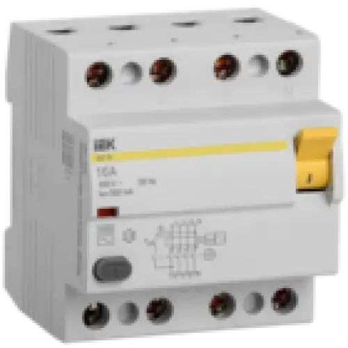 IEK Выключатель дифференциальный (УЗО) ВД1-63 4Р 16А 300мА (MDV10-4-016-300)