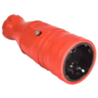 IEK OMEGA Розетка переносная РБп14-1-0м IP20 каучук красная (OM-KR20-16-20-P1-00-K04)