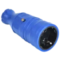 IEK OMEGA Розетка переносная РБп14-1-0м IP20 каучук синяя (OM-KR20-16-20-P1-00-K07)