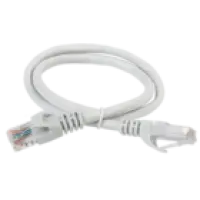 IEK ITK Коммутационный шнур (патч-корд) кат.6 UTP 1м серый (PC01-C6U-1M)