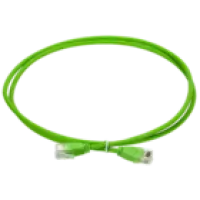 IEK ITK Коммутационный шнур кат.6 UTP LSZH 2м slim колпачок без язычка зеленый (PC02-C06UL-2M-SL-NT)
