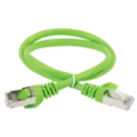 IEK ITK Коммутационный шнур (патч-корд) кат.6 FTP PVC 1м зеленый (PC02-C6F-1M)