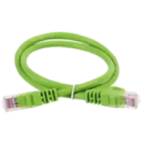 IEK ITK Коммутационный шнур (патч-корд) кат.6 UTP PVC 0,5м зеленый (PC02-C6U-05M)