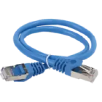 IEK ITK Коммутационный шнур (патч-корд) кат.6 FTP PVC 0,5м синий (PC03-C6F-05M)