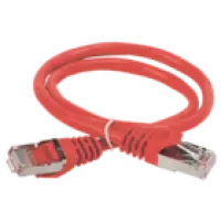 IEK ITK Коммутационный шнур (патч-корд) кат.6 FTP PVC 1м красный (PC04-C6F-1M)