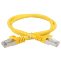 IEK ITK Коммутационный шнур (патч-корд) кат.6 FTP PVC 15м желтый (PC05-C6F-15M)
