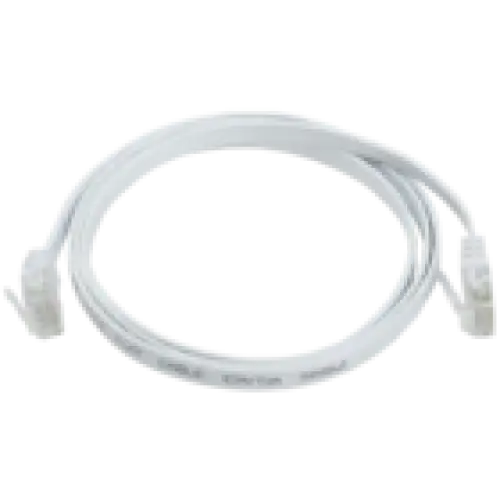 IEK ITK Коммутационный шнур плоский (патч-корд) кат.6 UTP 3м белый (PC08-C06U-3M-FL)