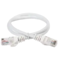 IEK ITK Коммутационный шнур (патч-корд) кат.6 UTP PVC 1м белый (PC08-C6U-1M)