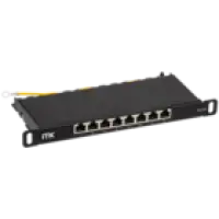 IEK ITK 0,5U патч-панель кат.6A STP 8 портов 10 (Dual IDC) (PP08-D05UC6AS-D05-10)