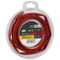 IEK Трубка термоусадочная ТТУ нг-LS 3/1,5 красная (2м/упак) (UDR12-003-D15-002-K04-T)