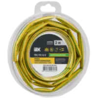 IEK Трубка термоусадочная ТТУ нг-LS 4/2 желто-зеленая (2м/упак) (UDR12-004-002-002-K52-T)