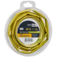 IEK Трубка термоусадочная ТТУ нг-LS 5/2,5 желто-зеленая (2м/упак) (UDR12-005-D25-002-K52-T)