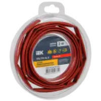 IEK Трубка термоусадочная ТТУ нг-LS 6/3 красная (2м/упак) (UDR12-006-003-002-K04-T)