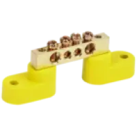 IEK Шина PE земля на двух угловых изоляторах ШНИ-6х9-4-У2-Ж (YNN10-69-4C2-K05)