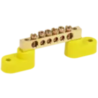 IEK Шина PE земля на двух угловых изоляторах ШНИ-6х9-6-У2-Ж (YNN10-69-6C2-K05)