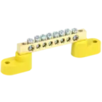 IEK Шина PE земля на двух угловых изоляторах ШНИ-6х9-8-У2-Ж (YNN10-69-8C2-K05)