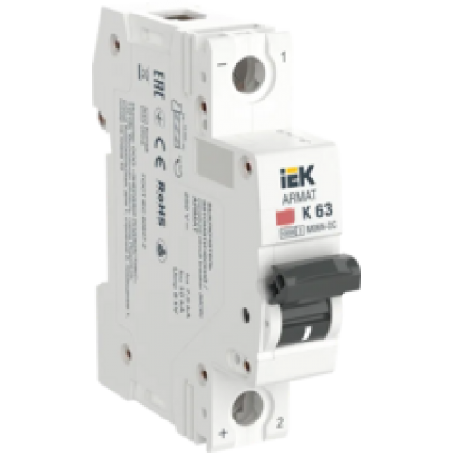 IEK ARMAT Автоматический выключатель M06N-DC 1P K 63А (AR-M06N-1-K063DC)