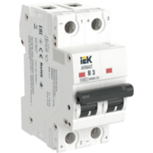IEK ARMAT Автоматический выключатель M06N-DC 2P B 3А (AR-M06N-2-B003DC)
