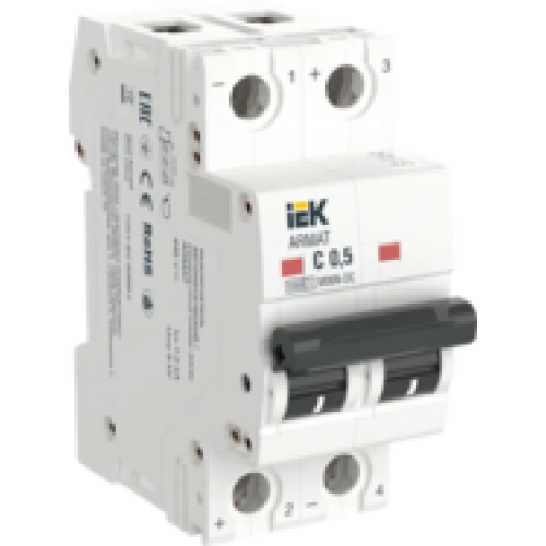 IEK ARMAT Автоматический выключатель M06N-DC 2P C 0,5А (AR-M06N-2-C0D5DC)