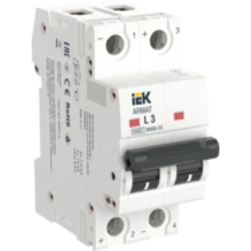 IEK ARMAT Автоматический выключатель M06N-DC 2P L 3А (AR-M06N-2-L003DC)
