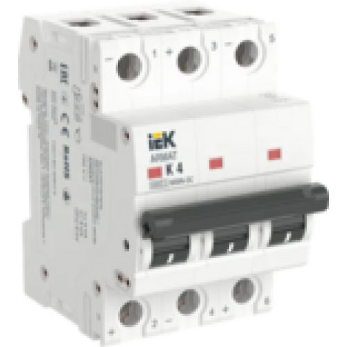 IEK ARMAT Автоматический выключатель M06N-DC 3P K 4А (AR-M06N-3-K004DC)