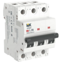 IEK ARMAT Автоматический выключатель M06N-DC 3P L 20А (AR-M06N-3-L020DC)