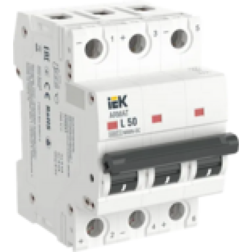 IEK ARMAT Автоматический выключатель M06N-DC 3P L 50А (AR-M06N-3-L050DC)