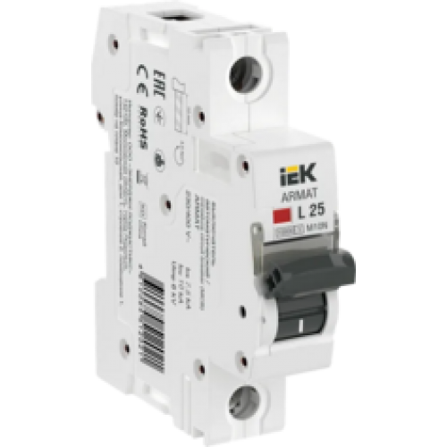 IEK ARMAT Автоматический выключатель M10N 1P L 25А (AR-M10N-1-L025)