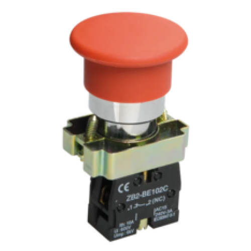 IEK Кнопка управления LAY5-BC42 Грибок 1р красная (BBG71-BC-K04)