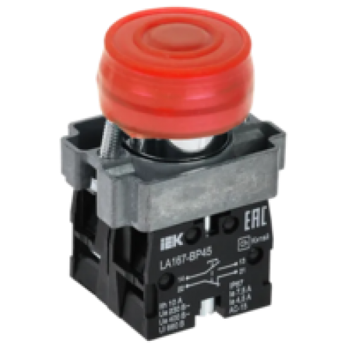 IEK Кнопка управления LA167-BP45 d=22мм 1з+1р красная (BBT20-BP45-3-22-67-K04)