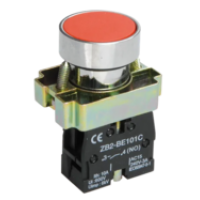 IEK Кнопка управления LAY5-BA42 без подсветки красная 1р (BBT61-BA-K04)