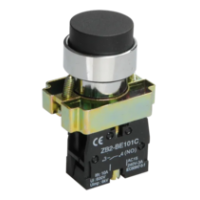 IEK Кнопка управления LAY5-BL21 без подсветки черная 1з (BBT70-BL-K02)