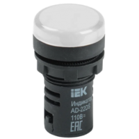 IEK Лампа AD22DS(LED)матрица d=22мм белый 24В AC/DC (BLS10-ADDS-024-K01)