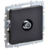 IEK BRITE Розетка TV проходная РТВ10-0-БрЧ черный (BR-A10-P-K02)