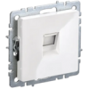 IEK BRITE Розетка компьютерная RJ45 кат.5E РК10-БрБ белый (BR-K10-1-K01-PRO)